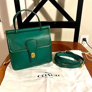 Coach Green Willis Top Handle 18